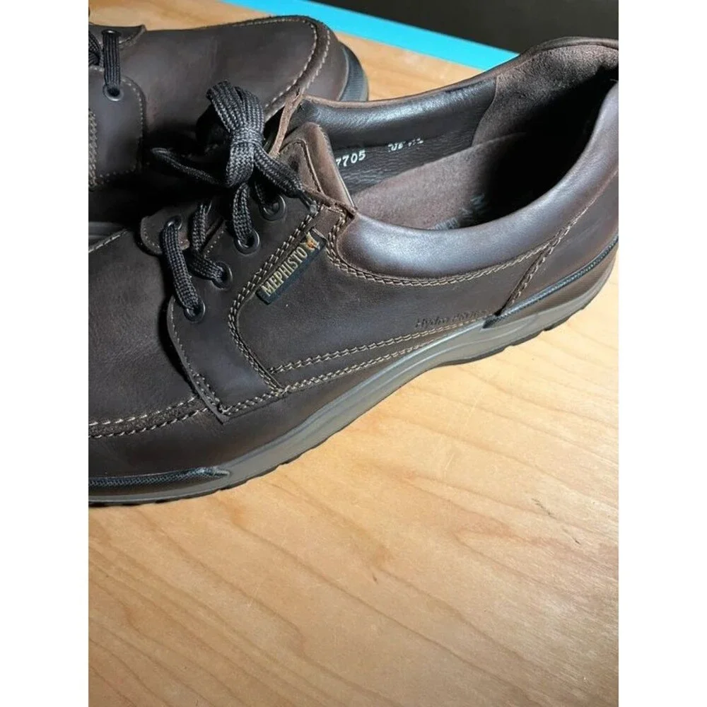 Memphisto men’s brown leather lace up shoes